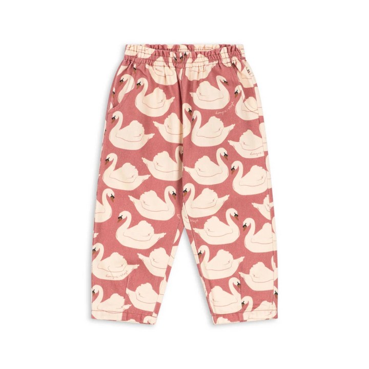 Konges Sløjd Magot Frill Pants Swan Rose