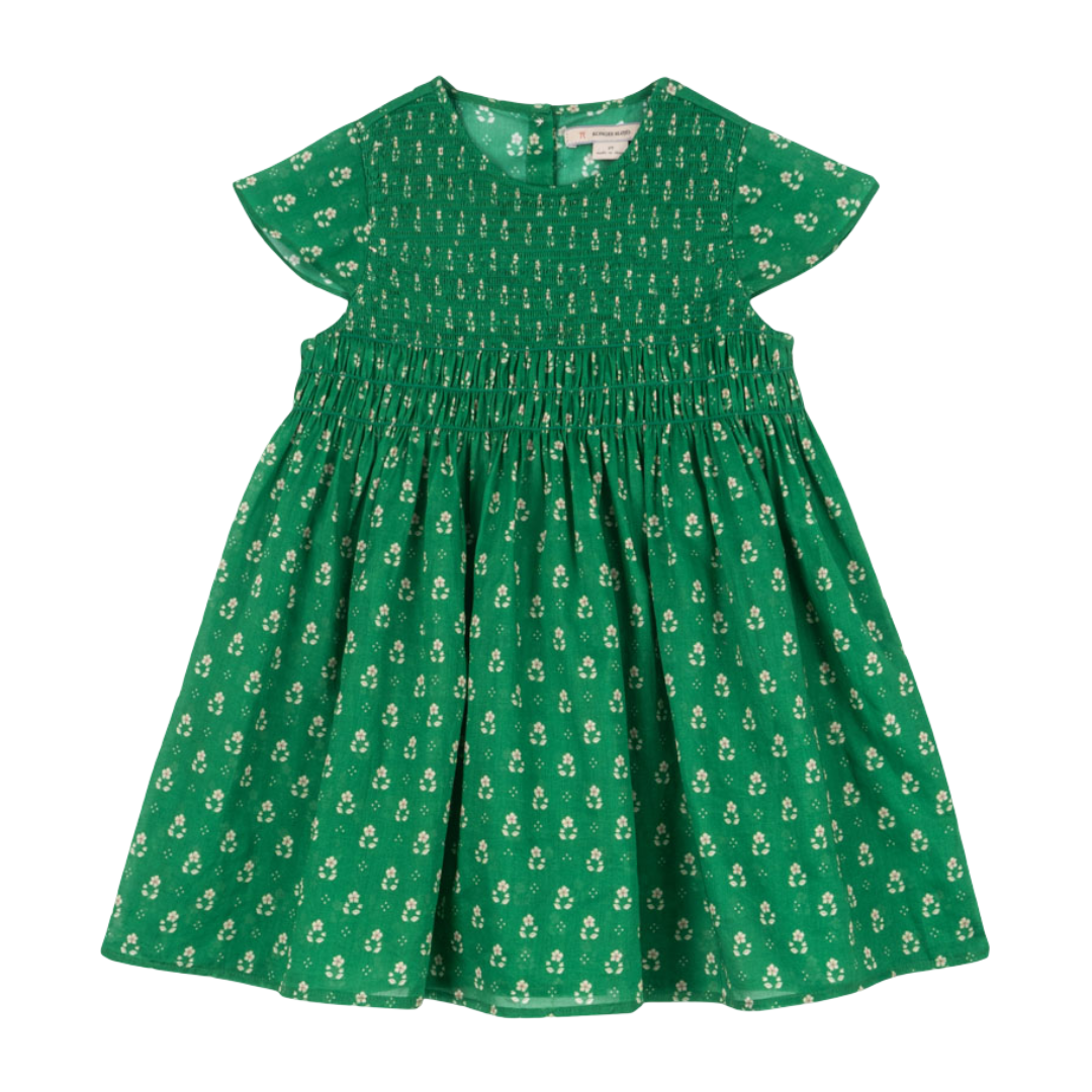 Konges Sljd Cami Smock Dress - Green Kids Dress Konges Sljd La Gentile Store Konges Sljd Cami Smock Dress - Green Kids Dress Konges Sljd La Gentile Store