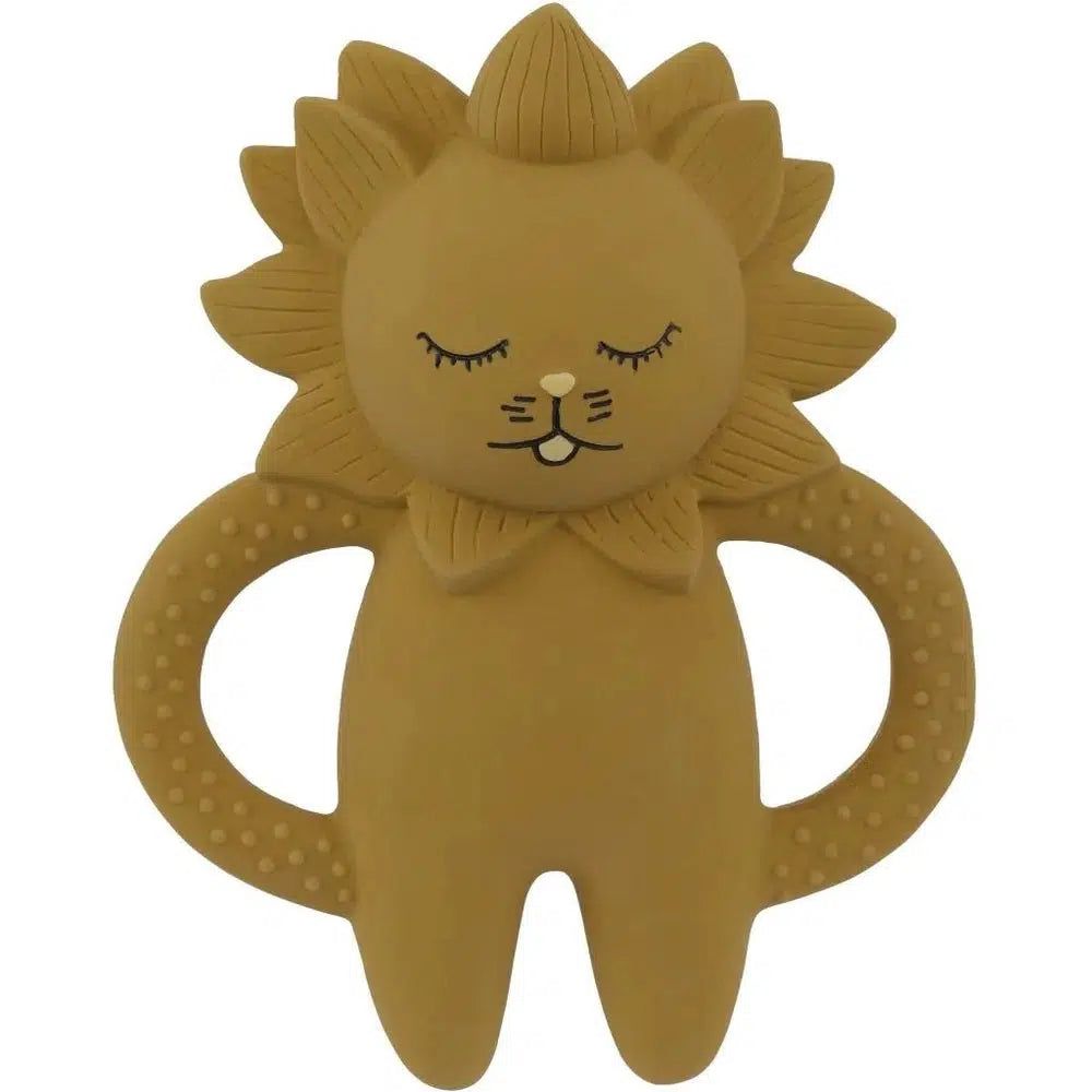 Konges Sløjd Lion Teether Mustard - La Gentile Store