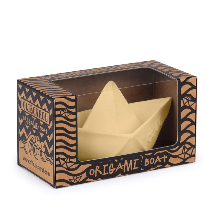 Oli & Carol Origami Boat Bath Toy - Vanilla