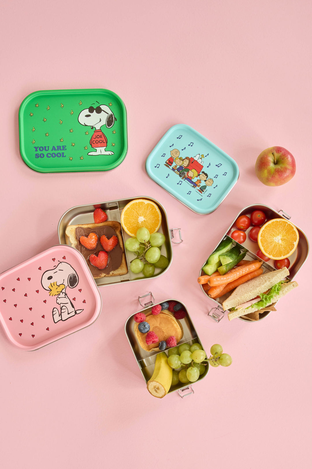 Rice Stainless Steal Snoopy Lunchbox - More Colors