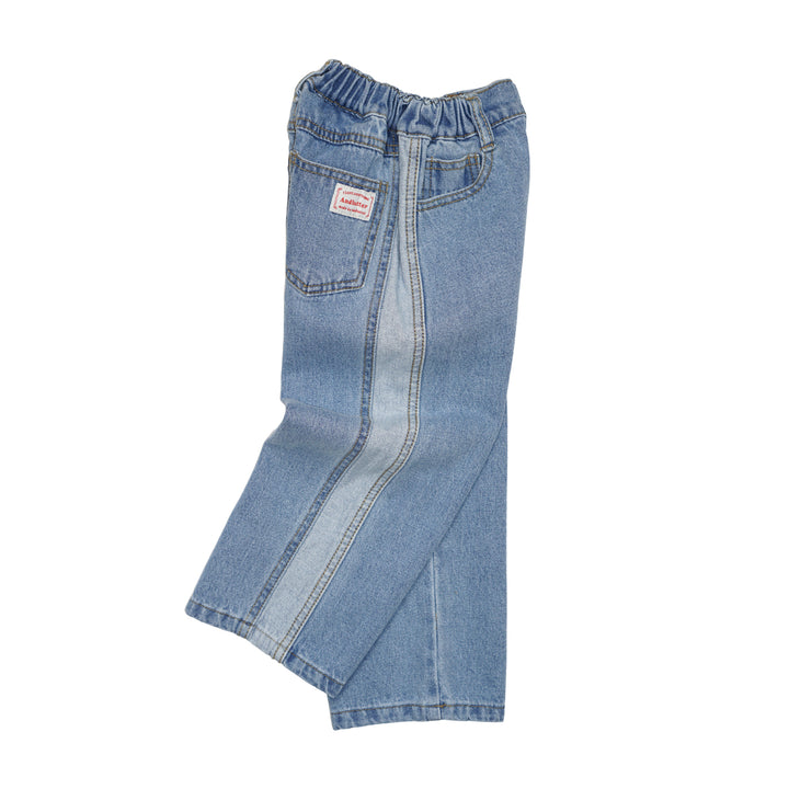 Line Denim Jeans Blue