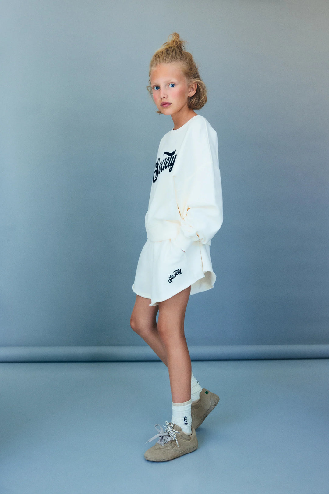 The New Society Mazus Teen Sweatshirt Ecru