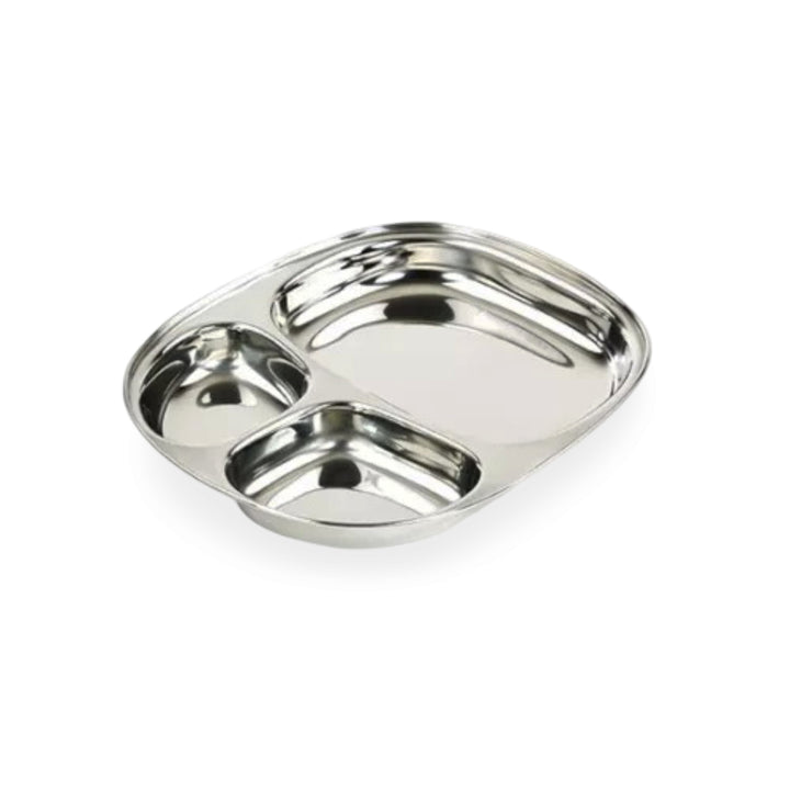 Stainless Steel 3 Parts Kids Plate