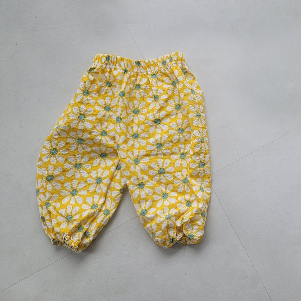 Floral Pants Yellow - La Gentile Store