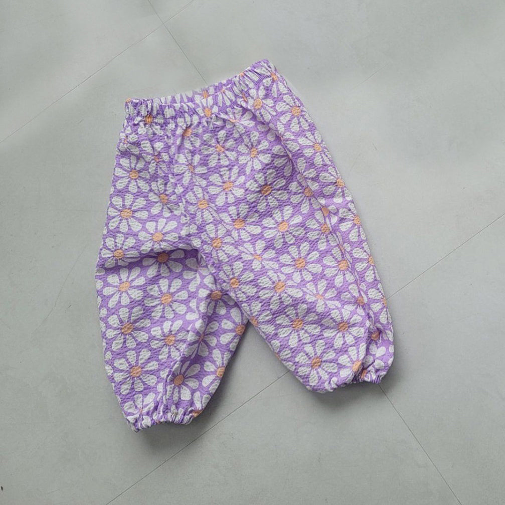 Floral Pants Purple - La Gentile Store