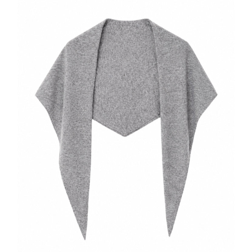 Le Bon Shoppe Cashmere Triangle Scarf Grey Melange