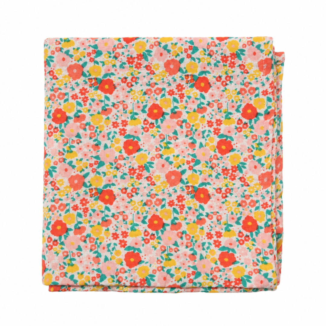 Flowers Muslin Swaddle - Large