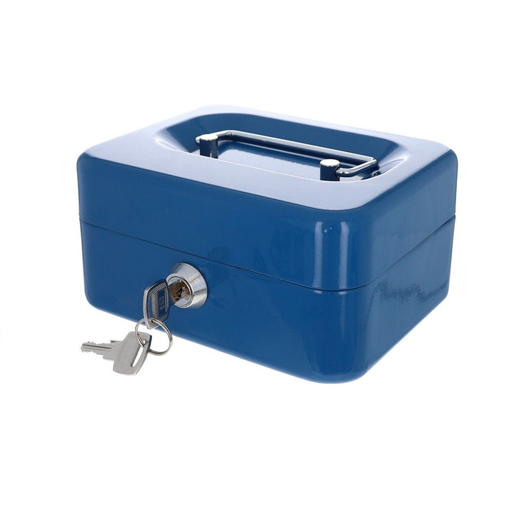 Metal Box with Lock - Blue