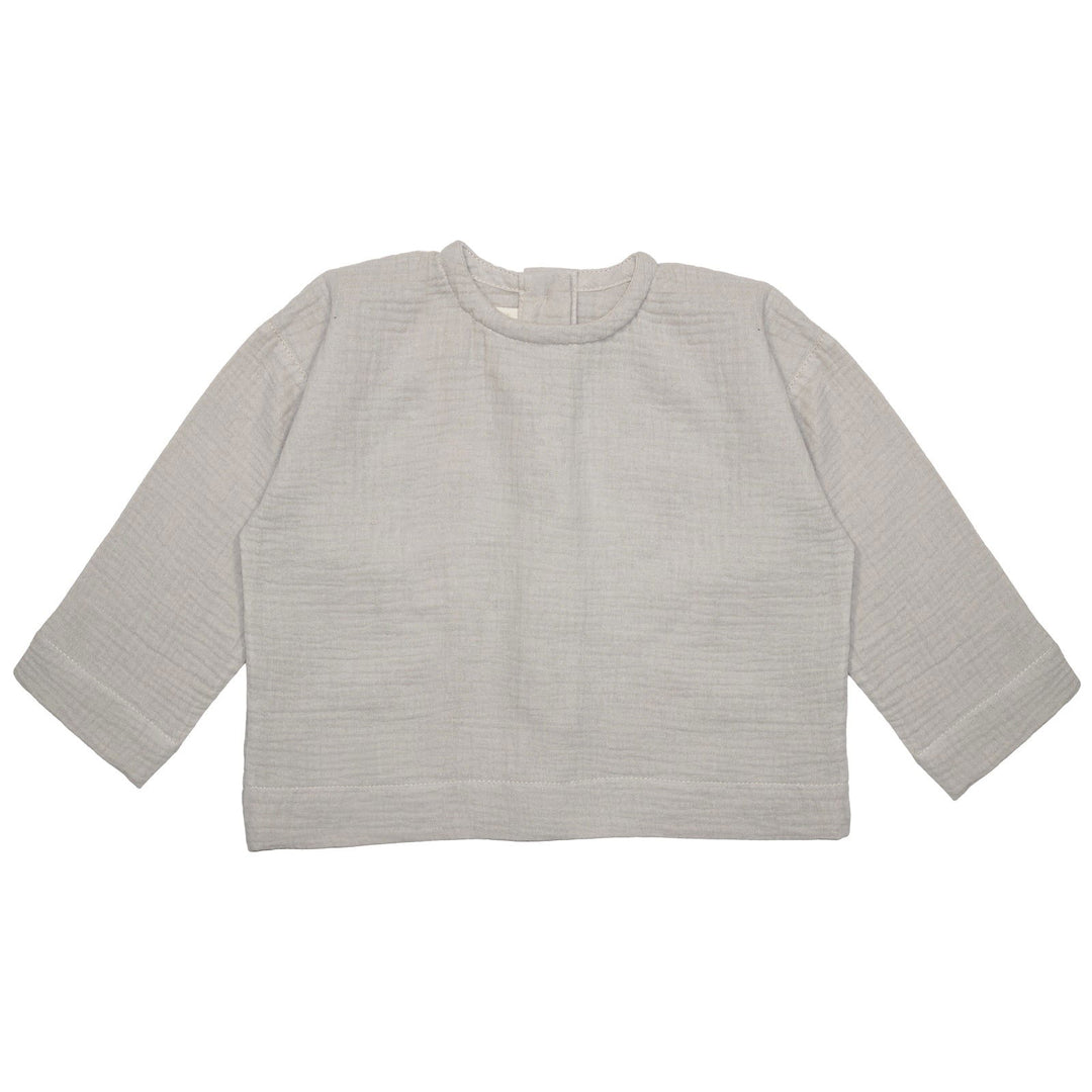 Lillé Muslin Oversized Button Blouse Beige - La Gentile Store