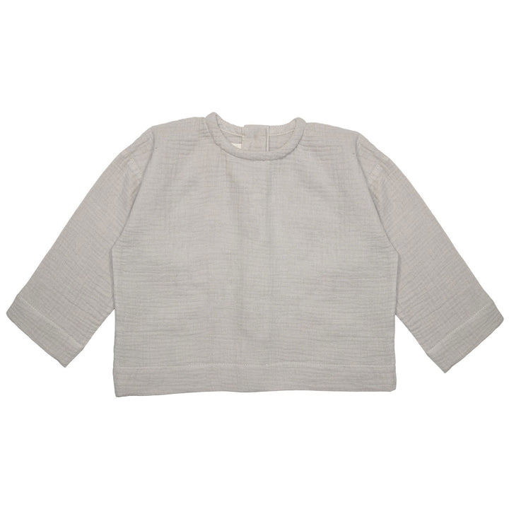 Lillé Muslin Oversized Button Blouse Beige - La Gentile Store