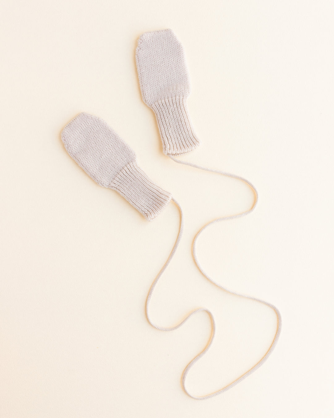 Hvid Wool Mittens Fiza Cream