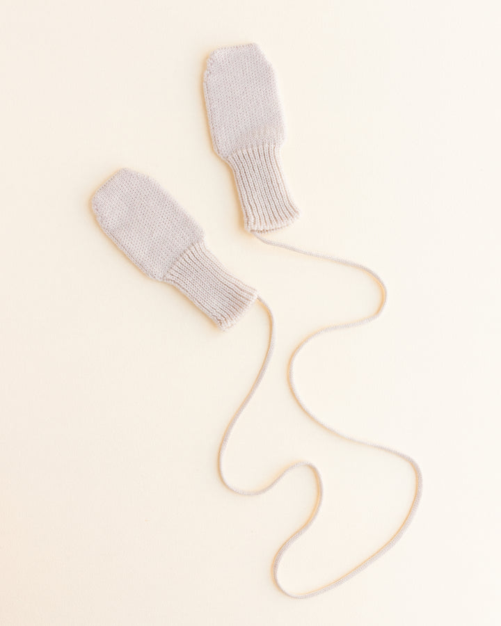 Hvid Wool Mittens Fiza Cream