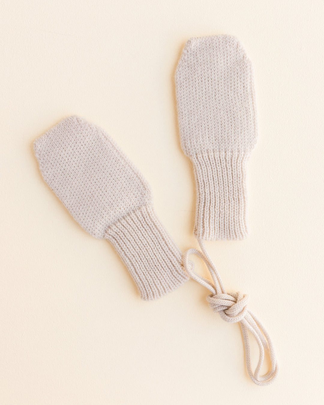 Hvid Wool Mittens Fiza Cream