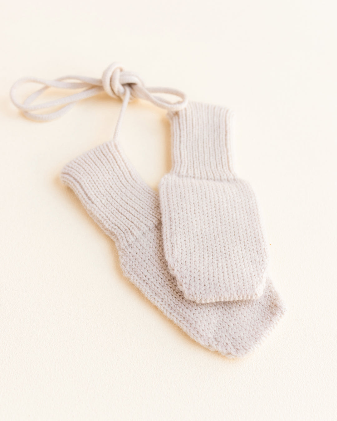 Hvid Wool Mittens Fiza Cream