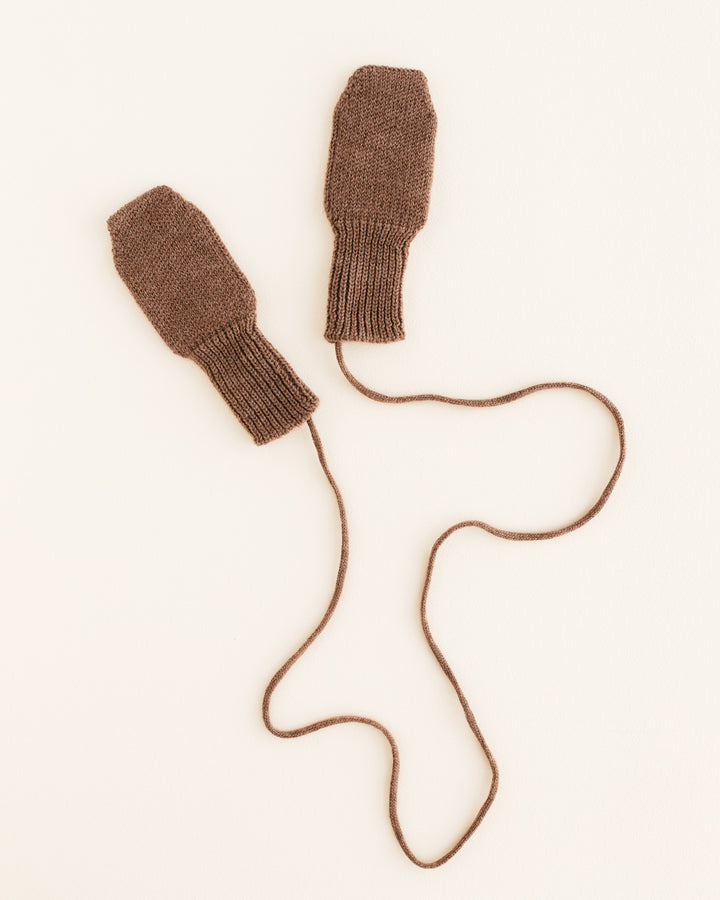 Hvid Wool Mittens Fiza Mocha