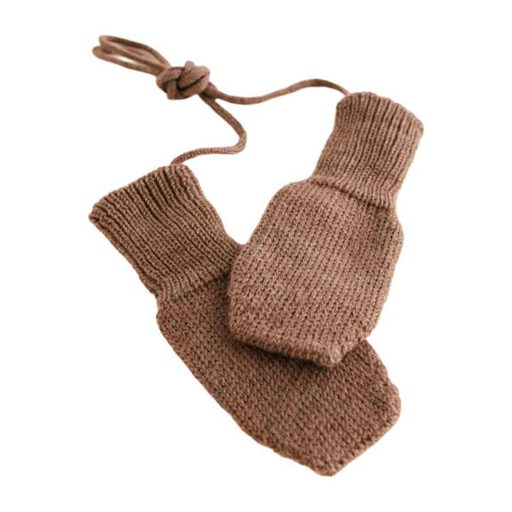 Hvid Wool Mittens Fiza Mocha