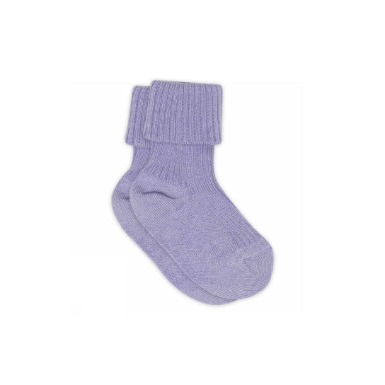Baby Socks Rib Cotton Violet Tulip