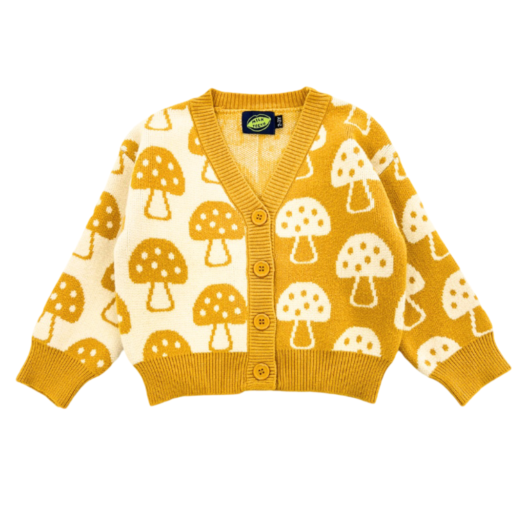 Milk Teeth Mushroom Cardigan - La Gentile Store