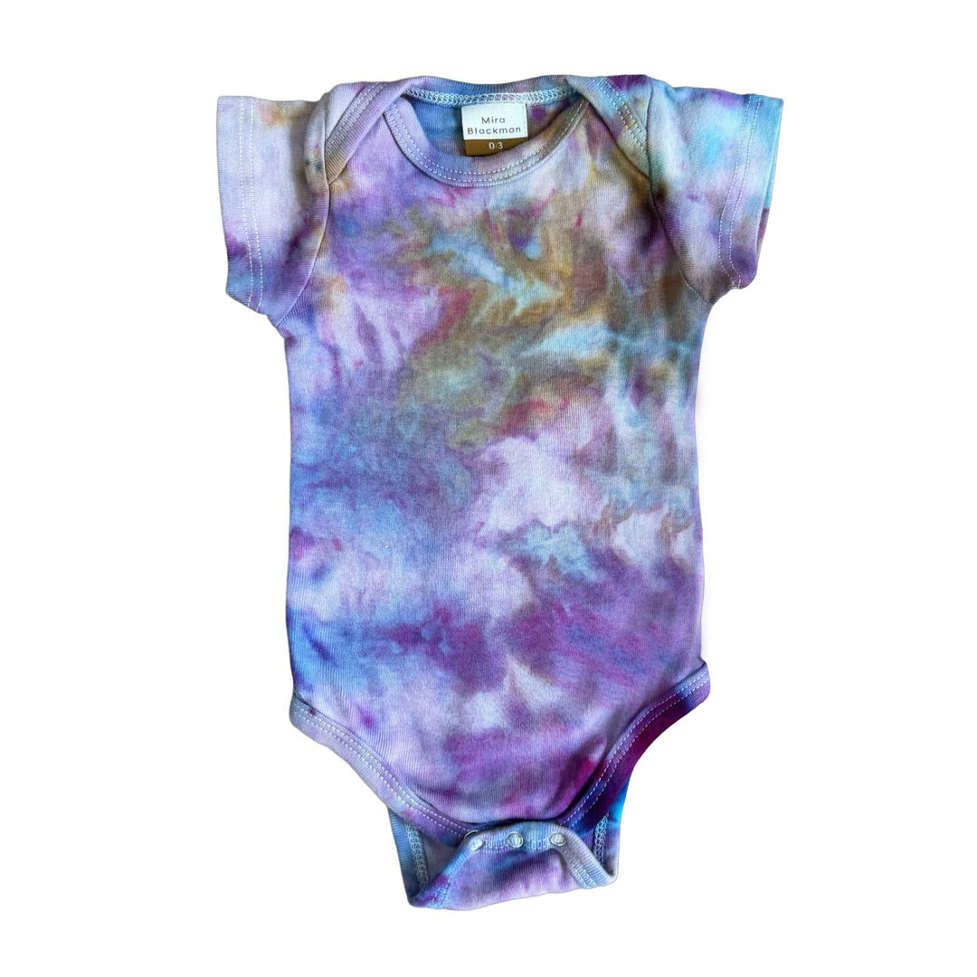 Mira Blackman Tie Dye Onesie Amethyst - La Gentile Store