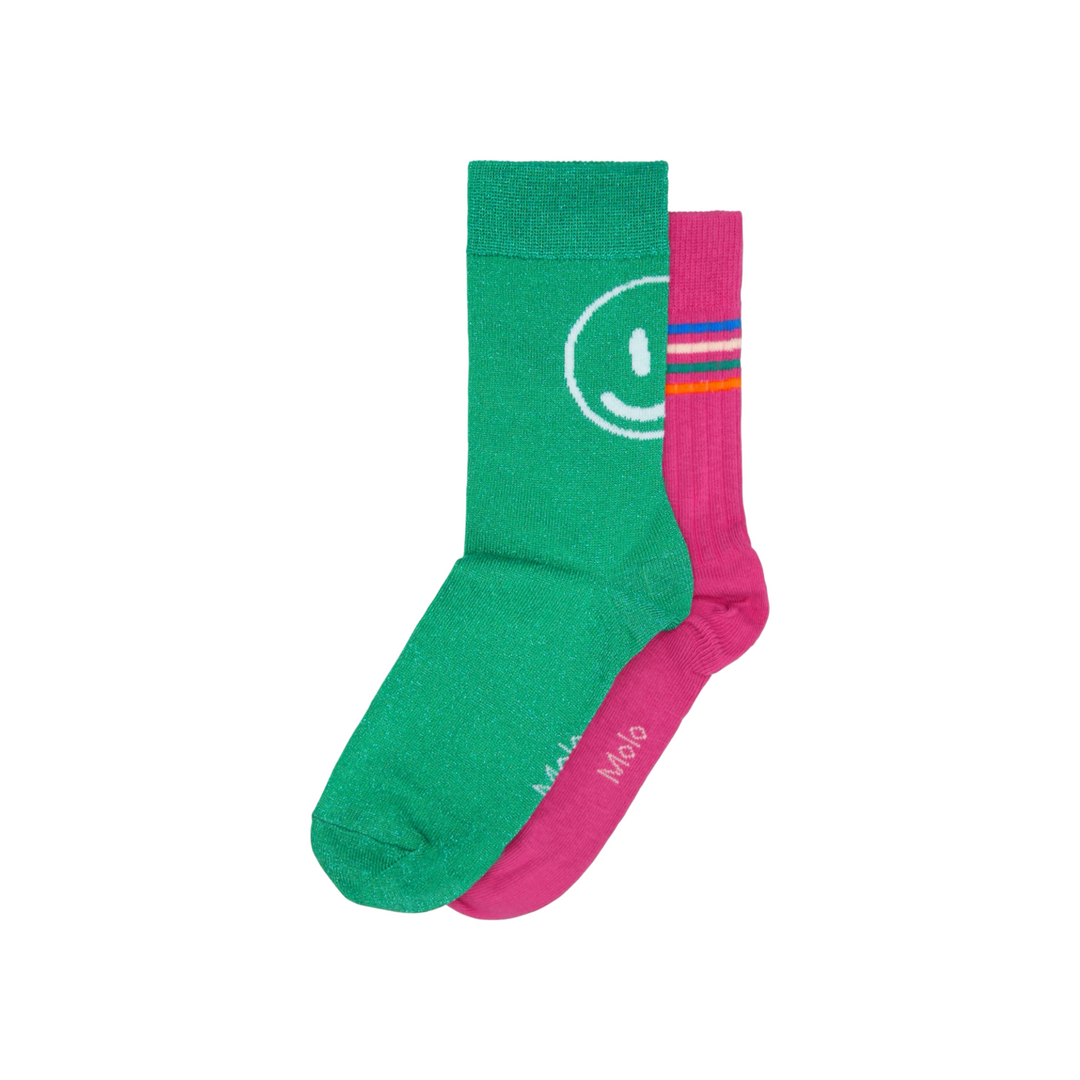 Molo Nomi Socks 2 Pack Dark Rose - La Gentile Store