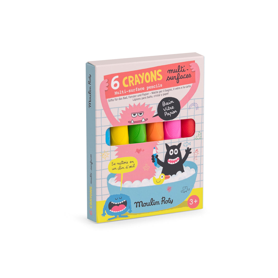 Moulin Roty Bath Crayons – 6 Pack
