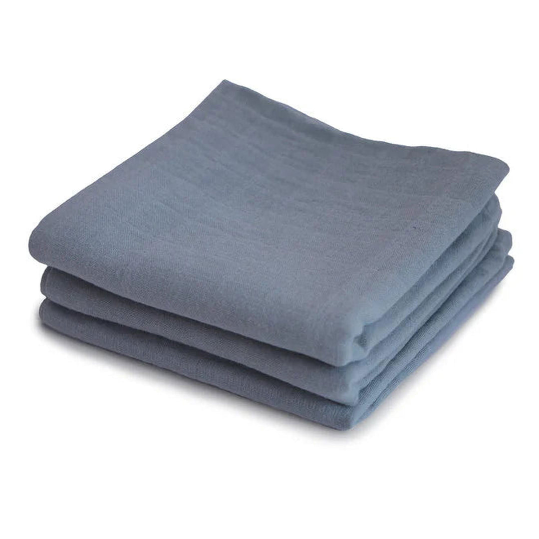 Mushie 3 Pack Muslin Cloths Tradewinds - La Gentile Store