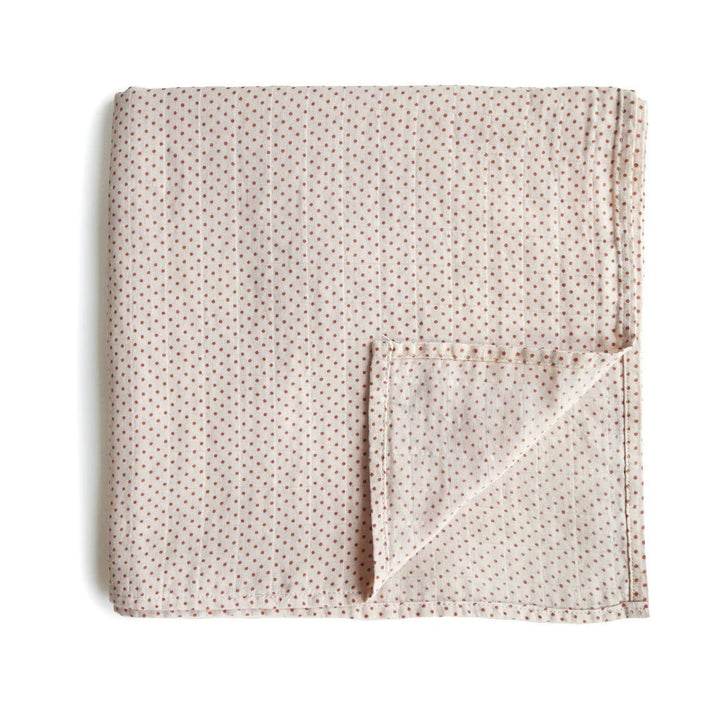 Mushie Muslin Swaddle Polka Dots - La Gentile Store