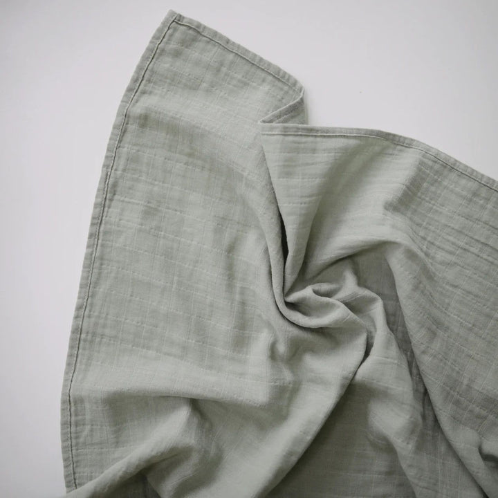 Mushie Muslin Swaddle Sage - La Gentile Store
