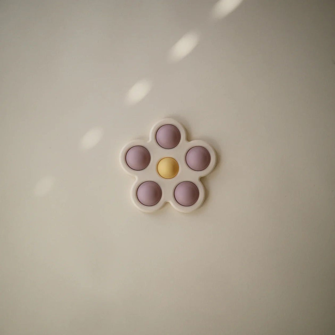 Mushie Press Toy Flower Soft Lilac - La Gentile Store