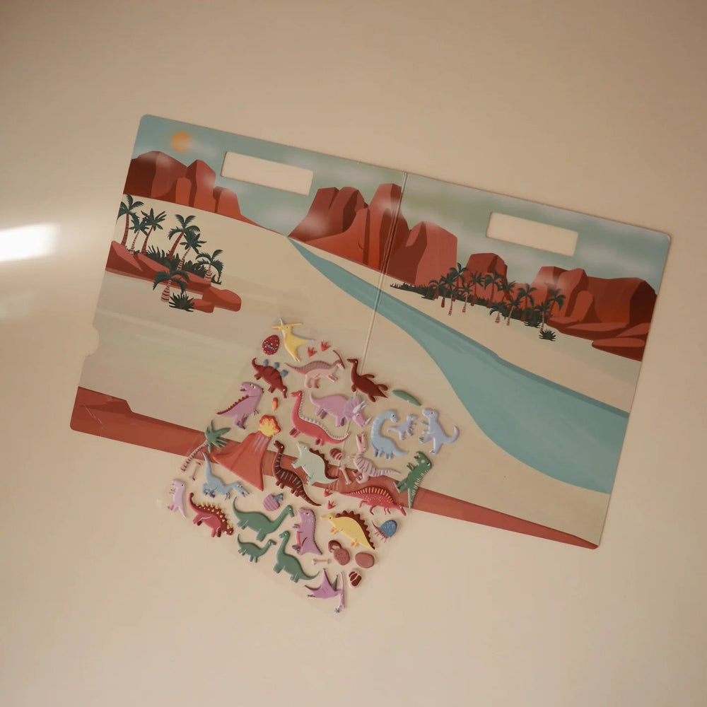 Mushie Reusable Sticker Set Dino - La Gentile Store