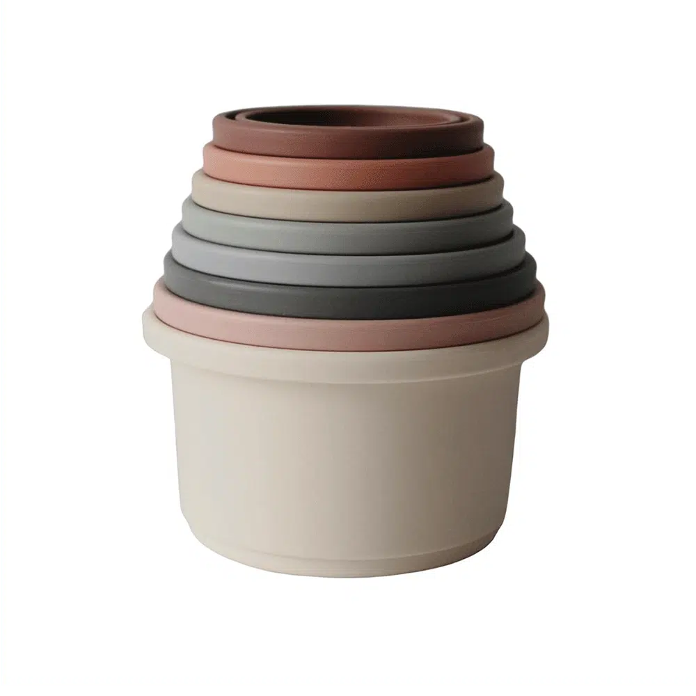 Mushie Stacking Cups Original - La Gentile Store