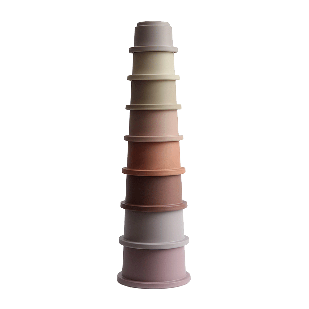 Mushie Stacking Cups Pastel - La Gentile Store