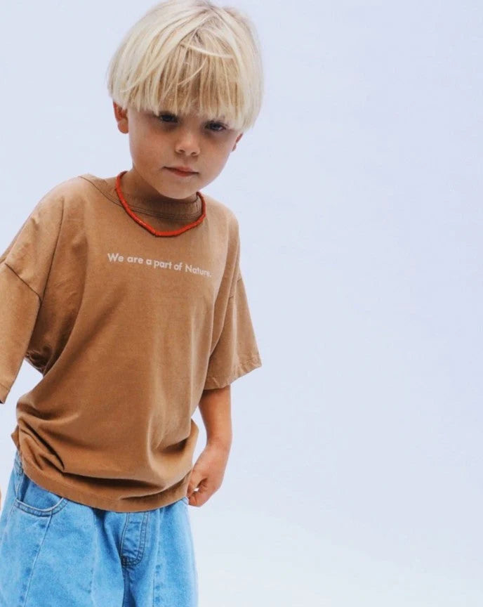 Ziggy Zaza We Are Part of Nature Tee Caramel