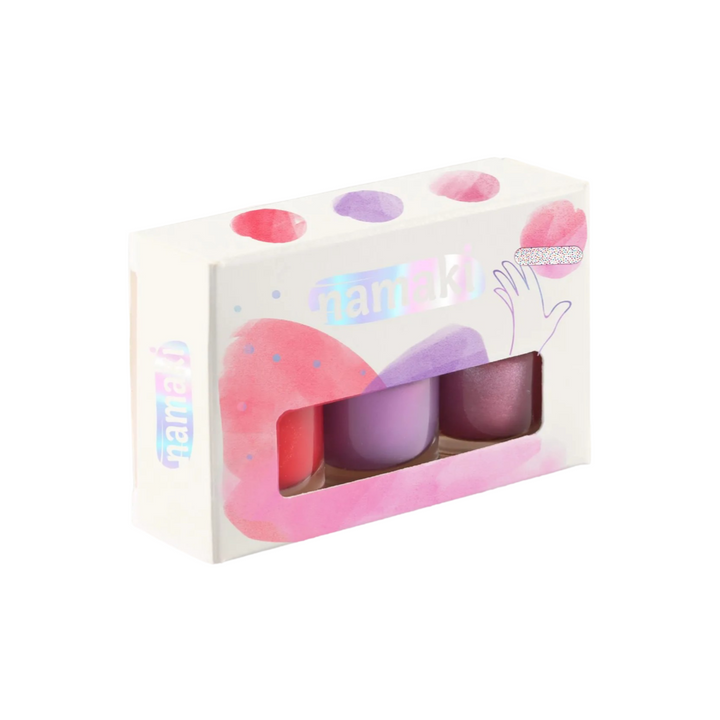 Namaki Water Base Kids Nail Polish Eternal Roses - 3 pack - La Gentile Store