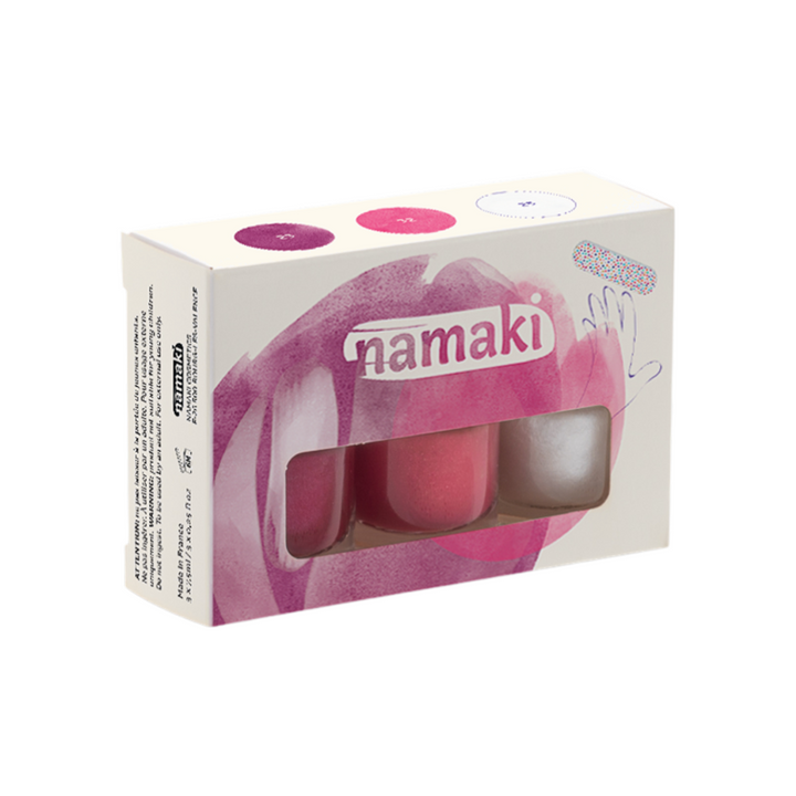 Namaki Water Base Kids Nail Polish Fruity Sorbet - 3 pack - La Gentile Store