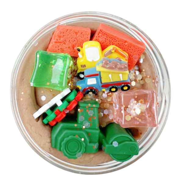 Natural Play Dough Construction Vehicles Surprise Pot - La Gentile Store