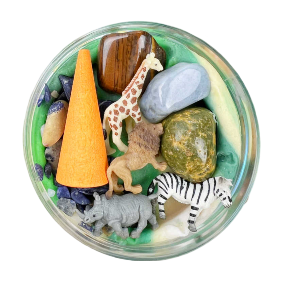 Natural Play Dough Safari Surprise Pot - La Gentile Store