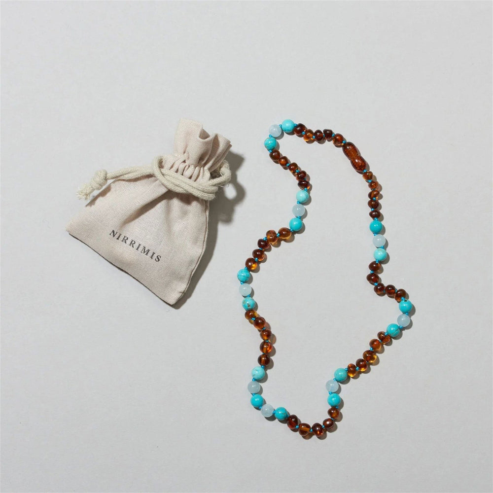 Nirrimis Amber Kids Necklace Ocean - La Gentile Store