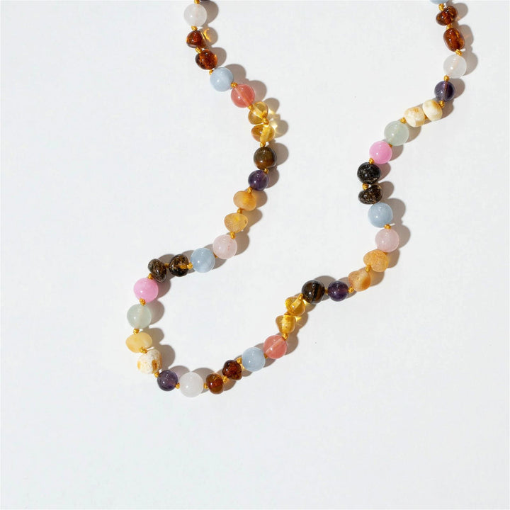 Nirrimis Amber Kids Necklace Rainbow - La Gentile Store
