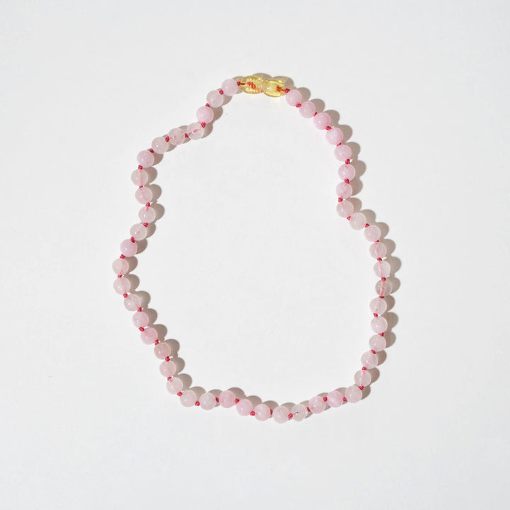 Nirrimis Amber Kids Necklace Rose Quartz - La Gentile Store