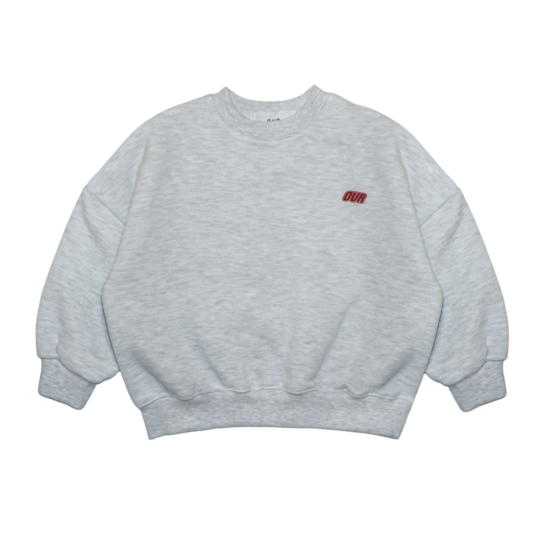 Our Oversized Sweatshirt Grey Melange - La Gentile Store