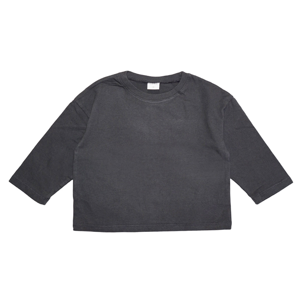 Oversized Basic Shirt Charcoal - La Gentile Store