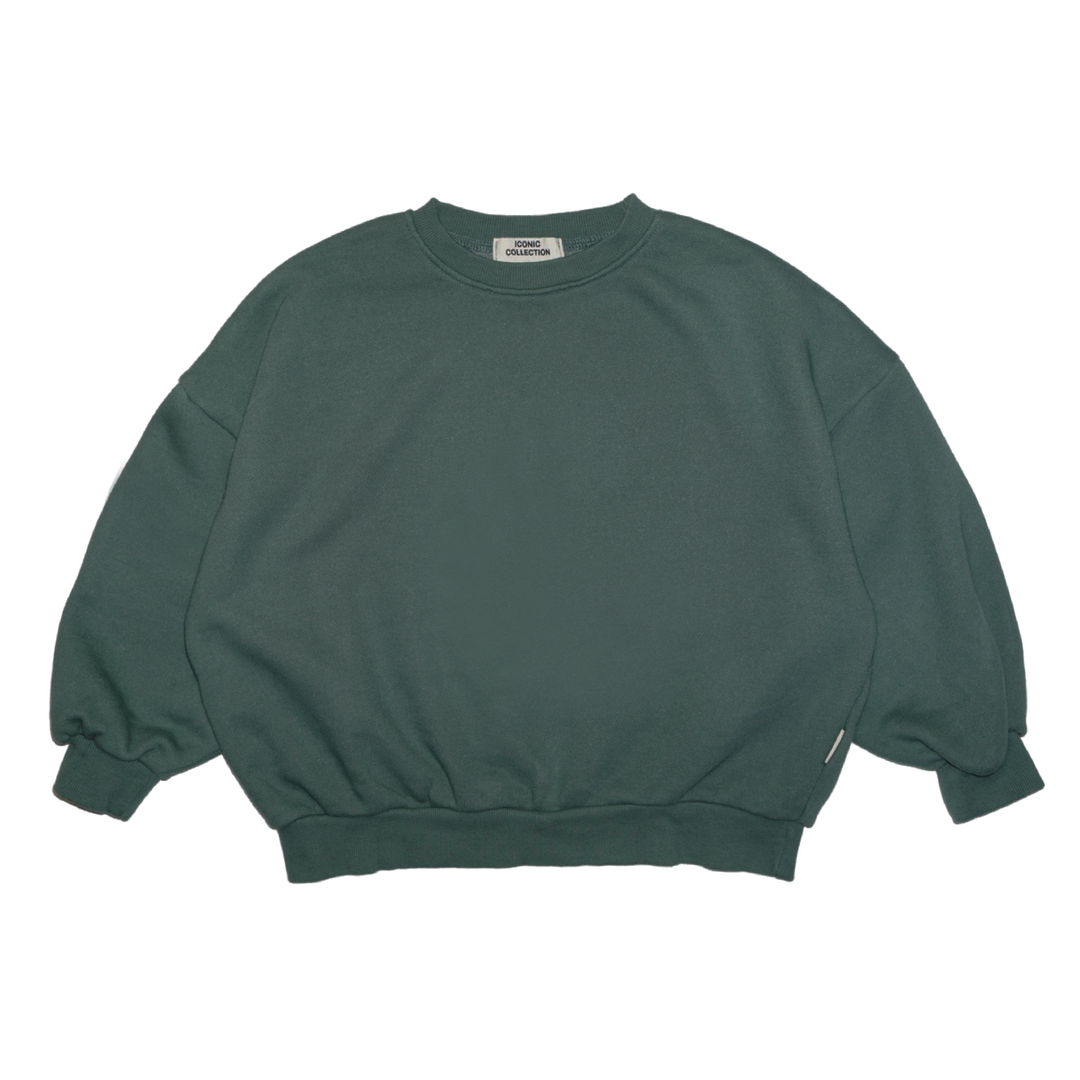 Oversized Sweatshirt Green - La Gentile Store