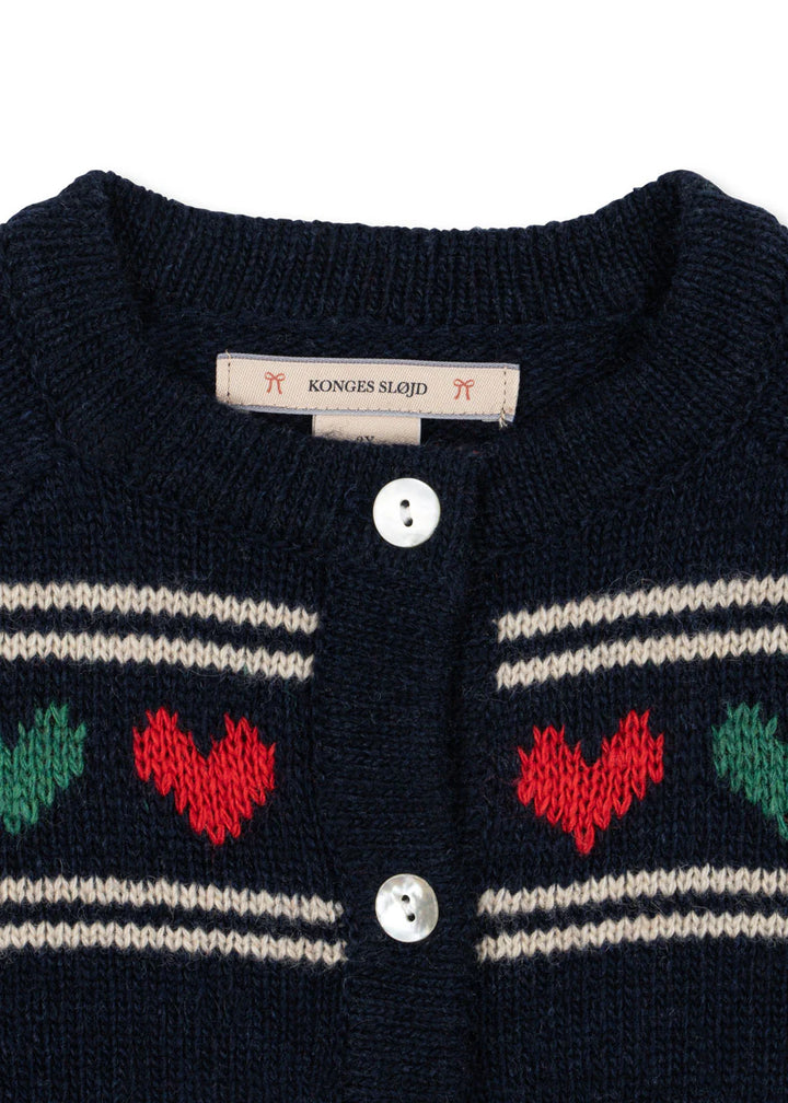 Belou Knit Hearts Cardigan