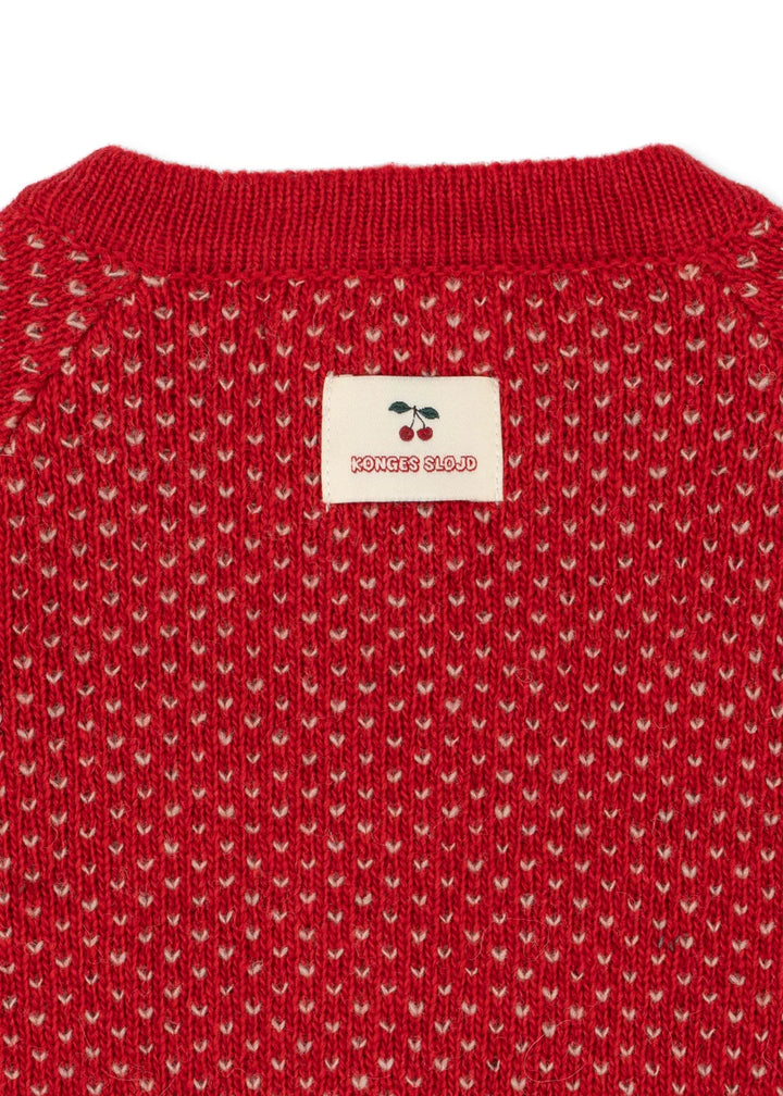 Konges Sløjd Belou Cardigan Cat Rouge
