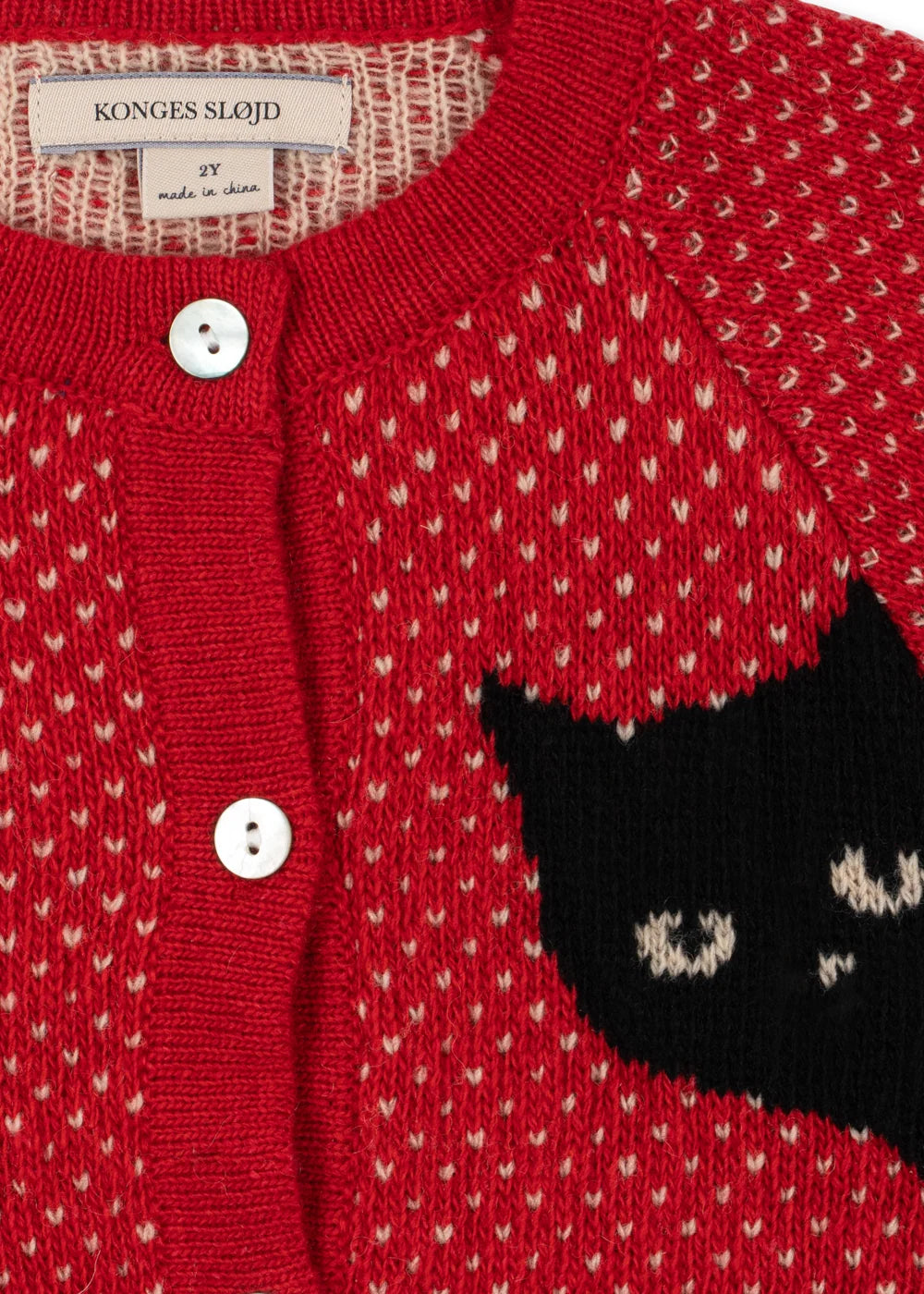 Konges Sløjd Belou Cardigan Cat Rouge