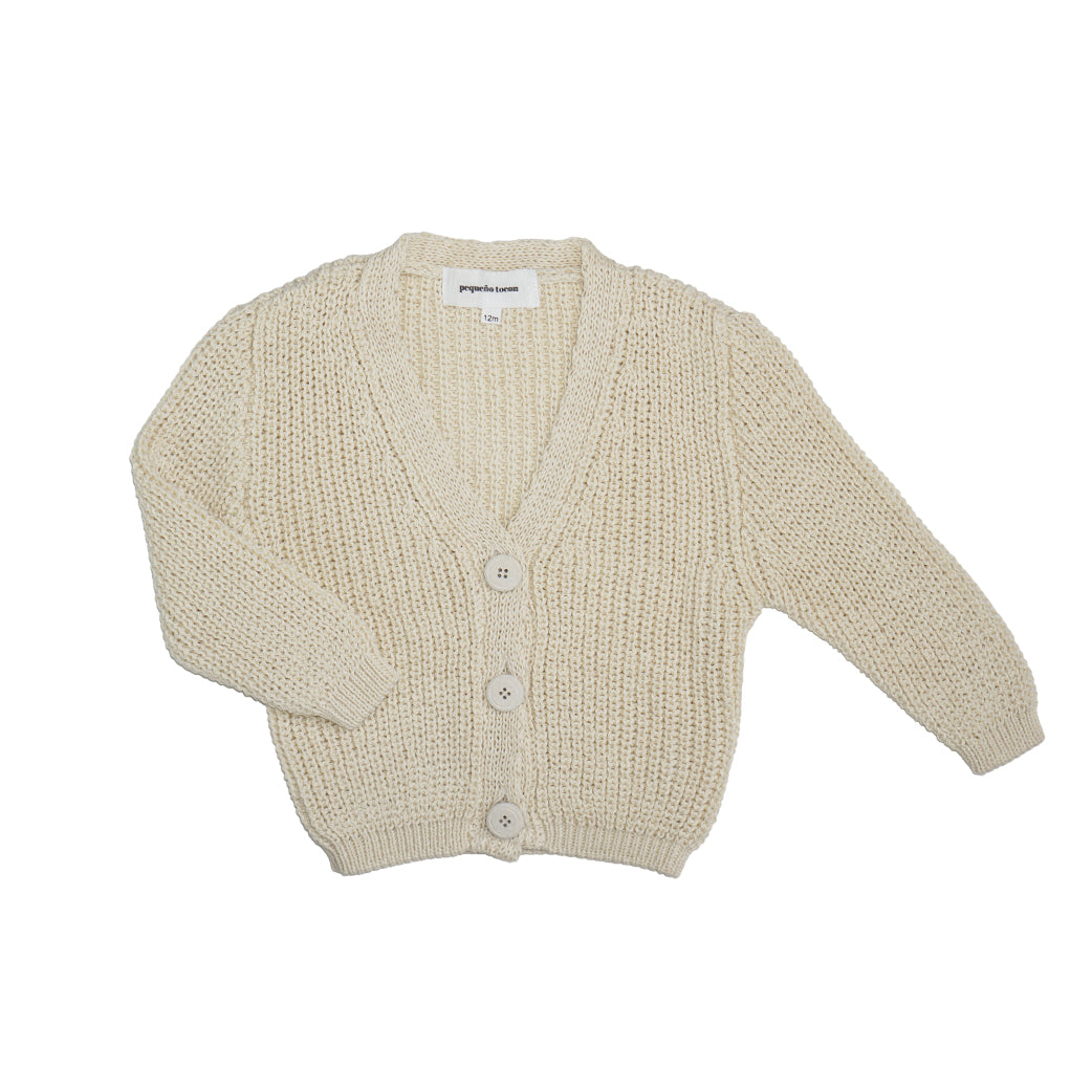 Pequeno Tocon V-Neck Cardigan Natural