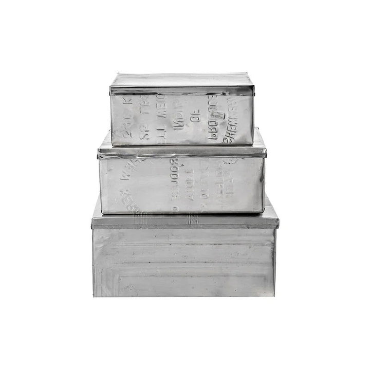 Recycled Steel Box Set of 3 - La Gentile Store