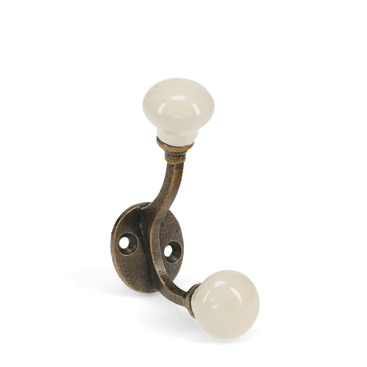 Ceramic Double Hook Cream